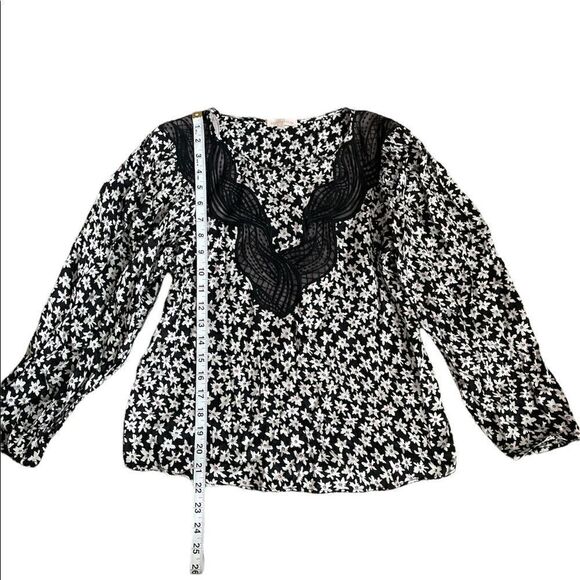 Rebecca Taylor Floral Long Sleeve Top Size 2 - Picture 2 of 6